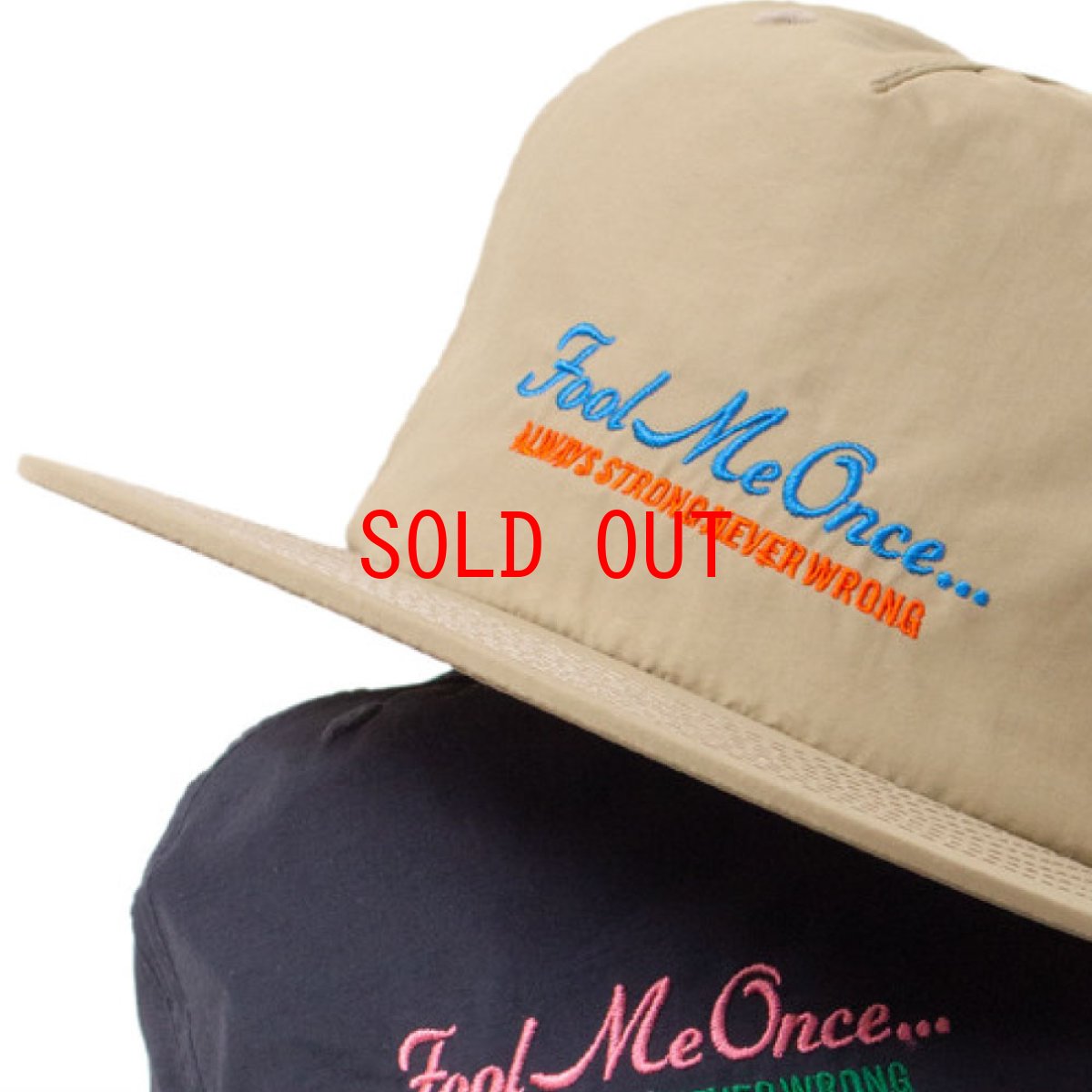 画像6: Fool Me Once 5-Paneel Dry Nylon Cap パネル ナイロン キャップ 帽子 Black Khaki (6)