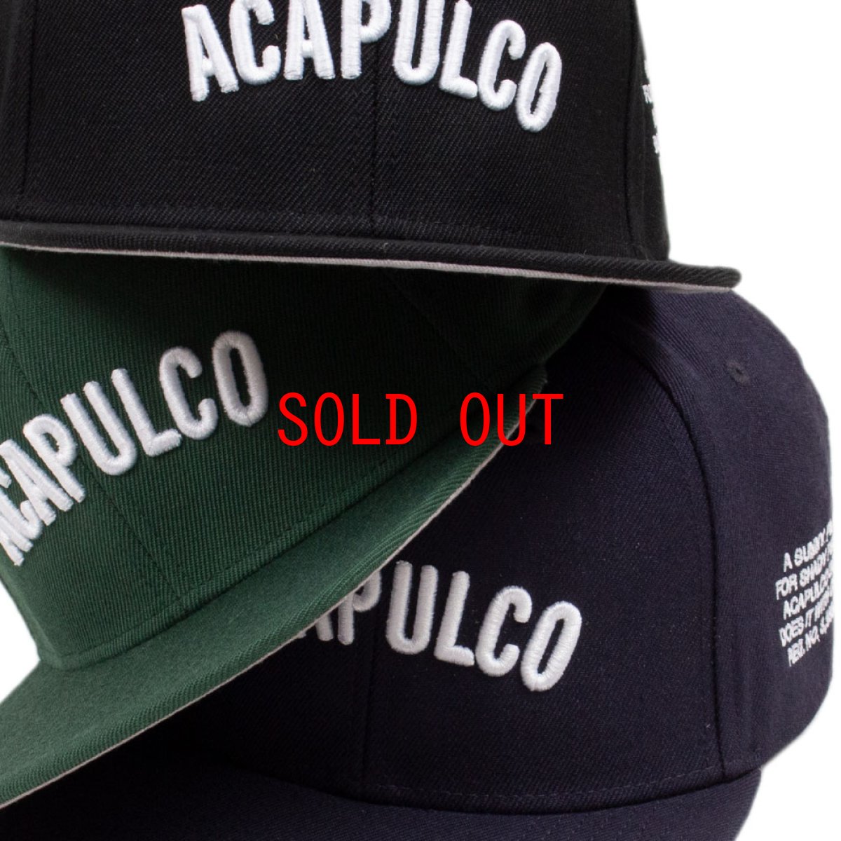 画像9: Standard 6 Panel Snapback Cap スナップバック キャップ 帽子 Dark Green Black (9)