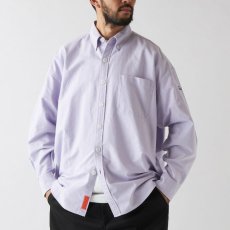 画像1: Deka BD L/S Solid Shirt 長袖 ボタンダウン ソリッド 無地 シャツ Purple (1)