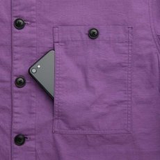 画像4: Remmington Shirt Jacket 長袖 ボタンダウン シャツ ジャケット Purple パープル (4)