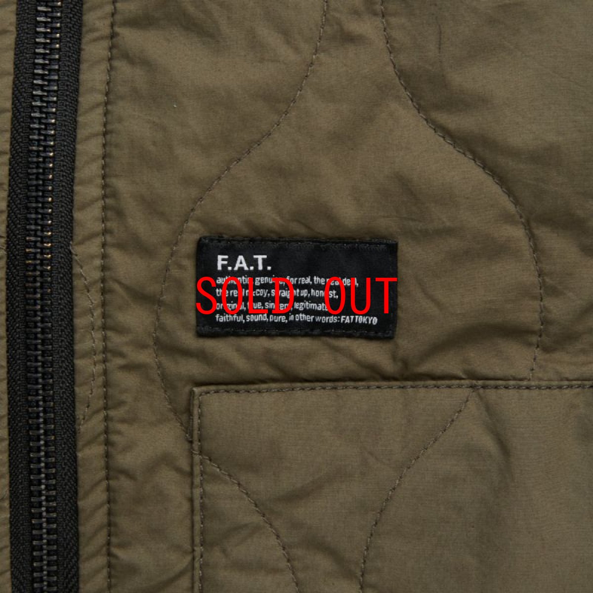 画像4: Grenade Rib Vest リブ ベスト ミリタリー テイスト ヘチマ キルティング Jacket Olive Green (4)