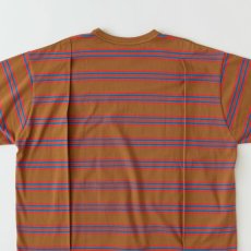 画像4: Bigba S/S Border Cut & Saw Tee カットソー 半袖 Tシャツ Camel Brown (4)