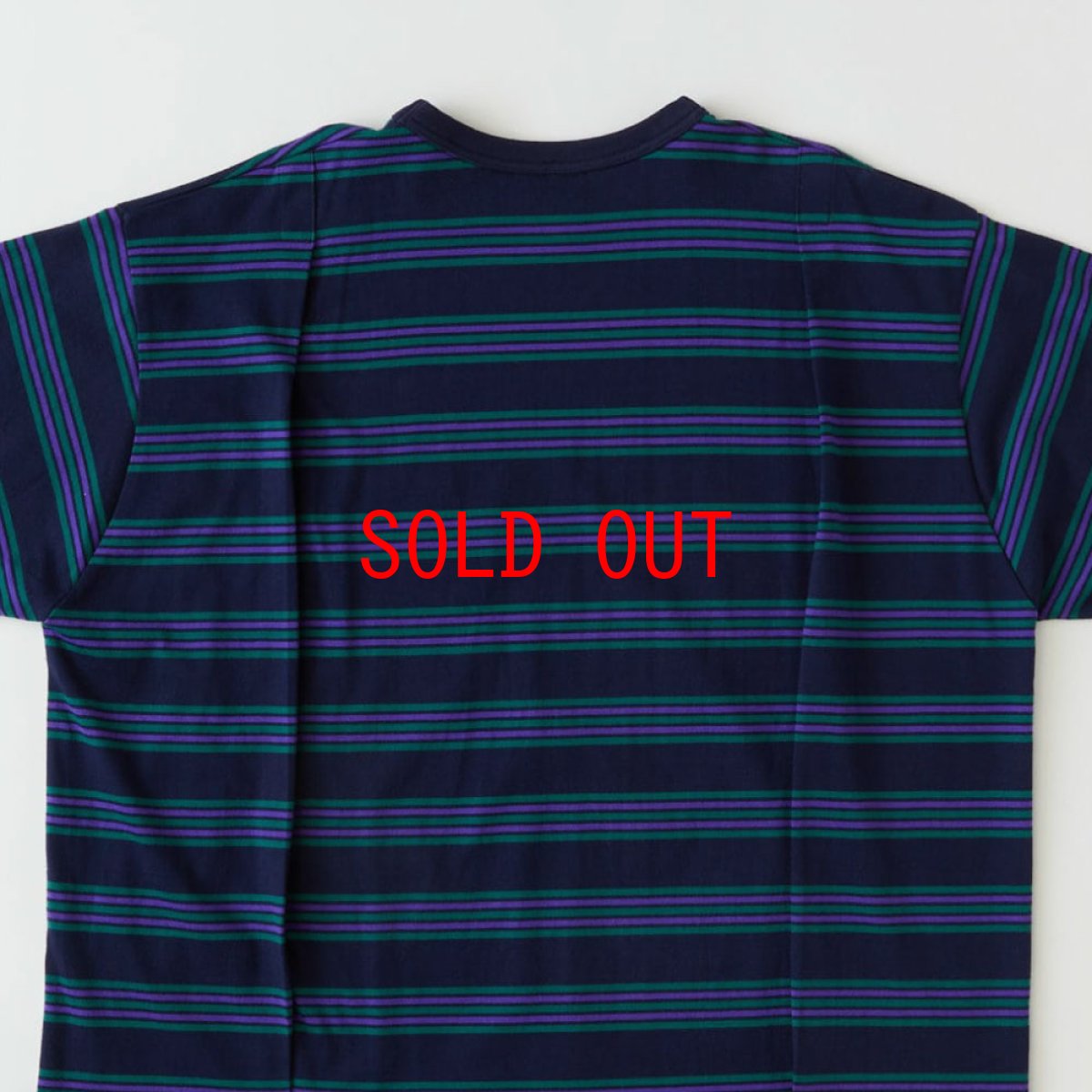 画像5: Bigba S/S Border Cut & Saw Tee カットソー 半袖 Tシャツ Navy (5)