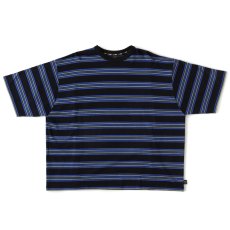 画像2: Bigba S/S Border Cut & Saw Tee カットソー 半袖 Tシャツ Black (2)