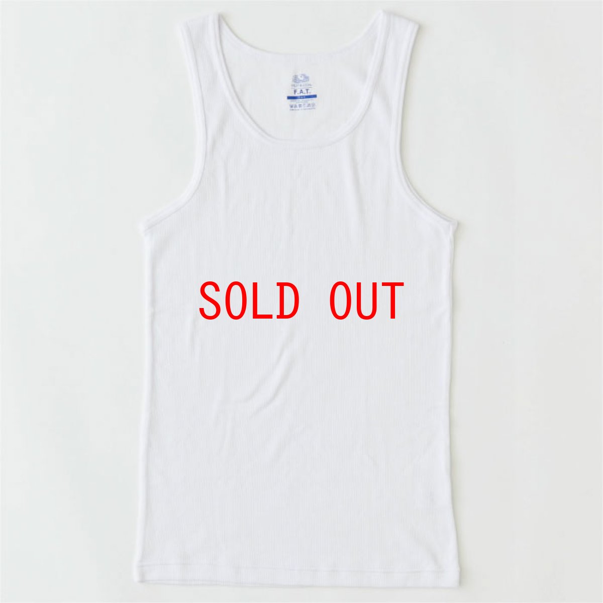 画像3: × Fruit of the Loom Froot Rib Tank Top 2Peace Set リブ タンクトップ コラボレーション 2枚 セット Shrink to Fit White ホワイト (3)