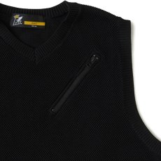 画像4: Kanokost V- Neck Vest カノコ Vネック ベスト ジップ ポケット Black (4)