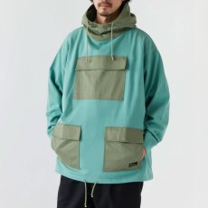 画像1: Smocka Hoodie Cut Saw Shirt 長袖 フーディー カットソー 13oz BIG シルエット Green (1)