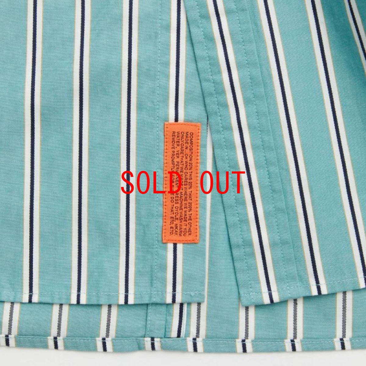 画像7: Shineline S/S Stripe Shirts ストライプ 半袖 シャツ Green (7)