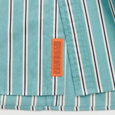 画像7: Shineline S/S Stripe Shirts ストライプ 半袖 シャツ Green (7)