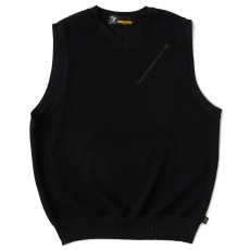 画像2: Kanokost V- Neck Vest カノコ Vネック ベスト ジップ ポケット Black (2)