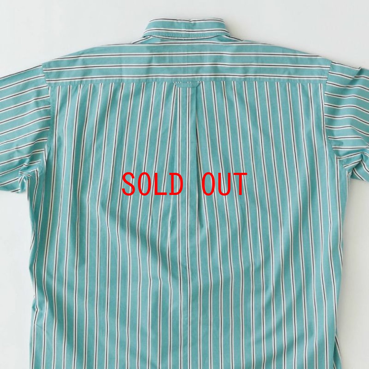 画像4: Shineline S/S Stripe Shirts ストライプ 半袖 シャツ Green (4)