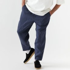 画像1: Strinen Linnen Stripe Pants リネン ストライプ チノ パンツ Navy (1)