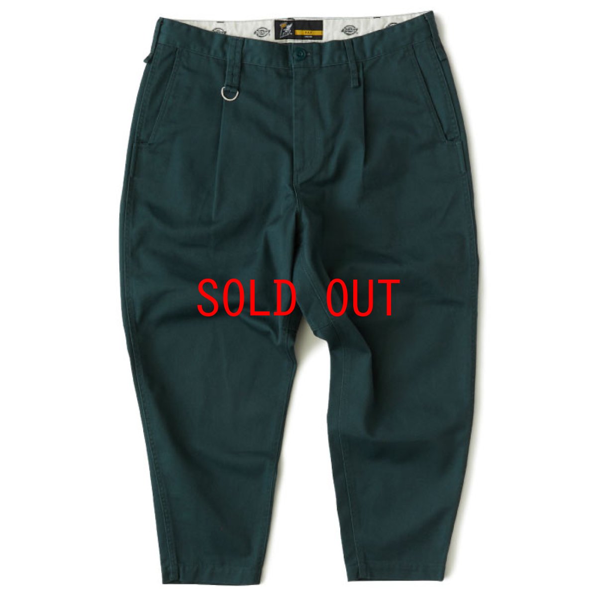 画像2: × Dickies Tuffies Wide Chino Chino Tapered Pants Polycrop ディッキーズ テーパード ワイド チノ タイプ パンツ Green (2)