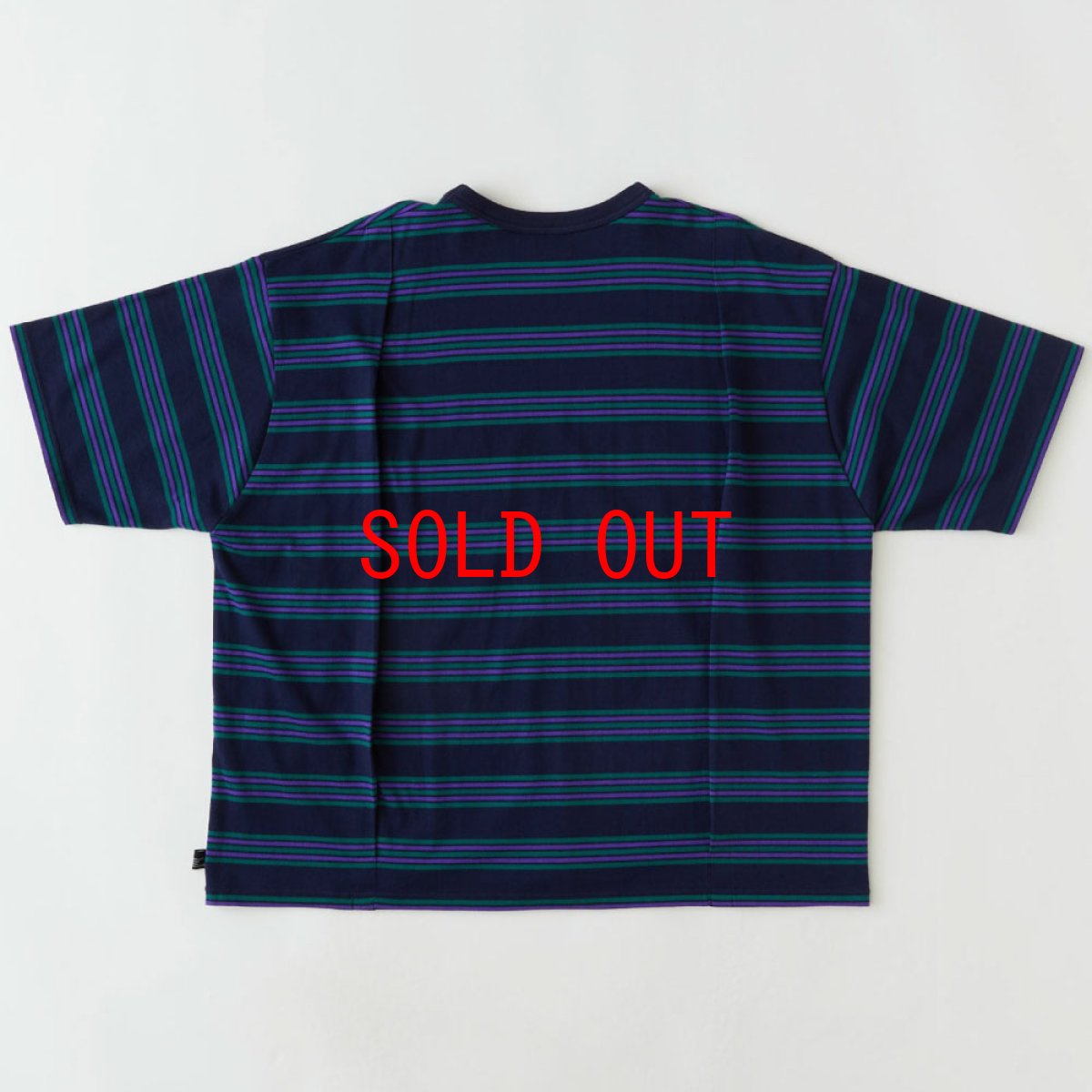 画像3: Bigba S/S Border Cut & Saw Tee カットソー 半袖 Tシャツ Navy (3)