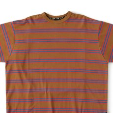 画像3: Bigba S/S Border Cut & Saw Tee カットソー 半袖 Tシャツ Camel Brown (3)