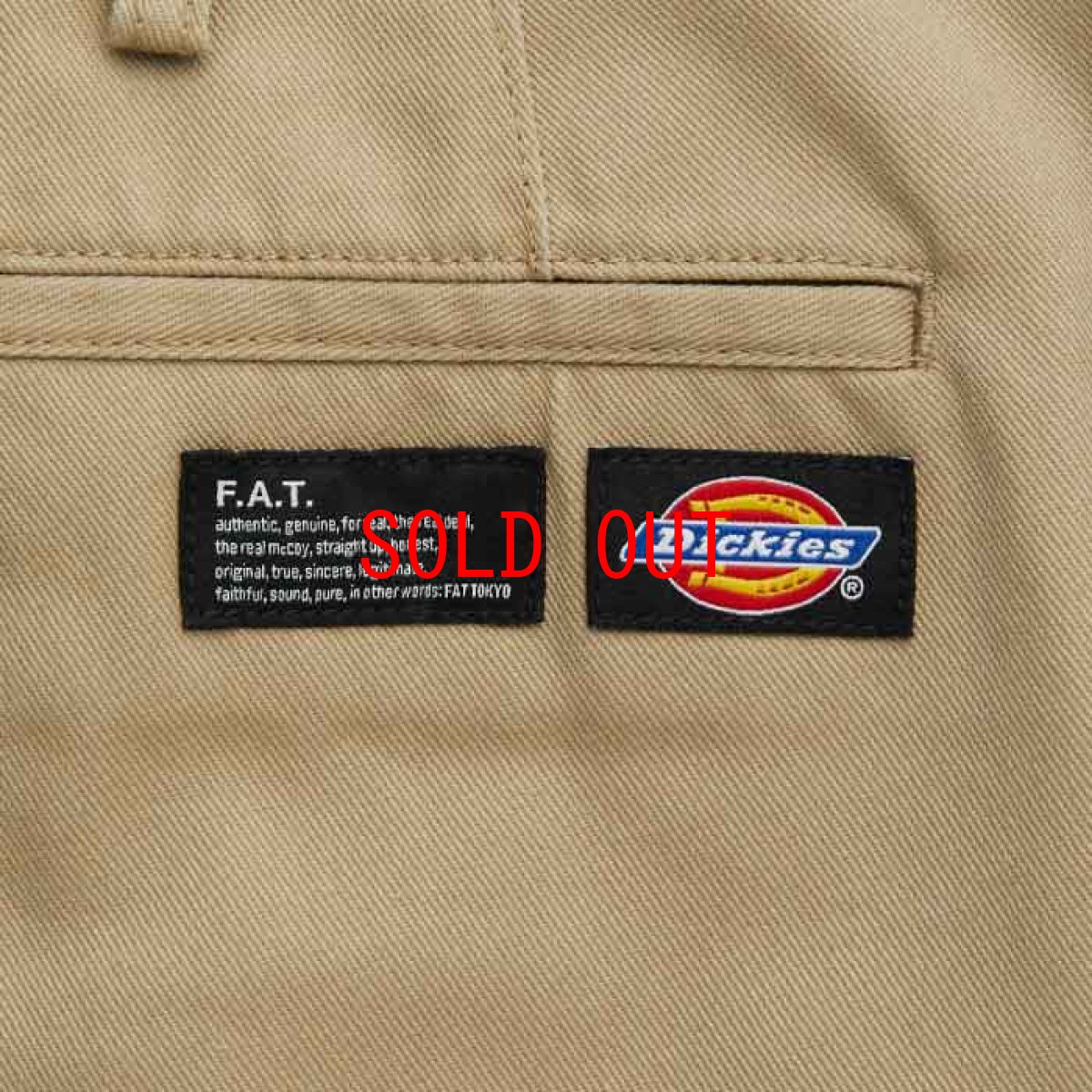 画像7: × Dickies Tuffies Wide Chino Chino Tapered Pants Polycrop ディッキーズ テーパード ワイド チノ タイプ パンツ Beige (7)