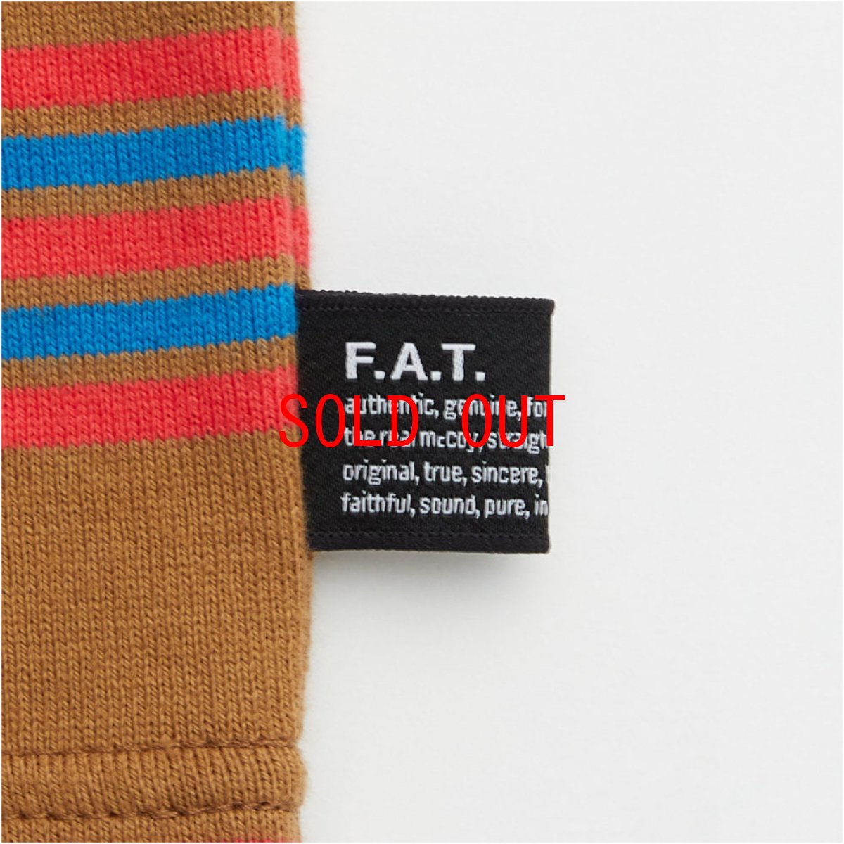 画像6: Bigba S/S Border Cut & Saw Tee カットソー 半袖 Tシャツ Camel Brown (6)