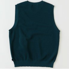 画像2: Kanokost V- Neck Vest カノコ Vネック ベスト ジップ ポケット Green (2)