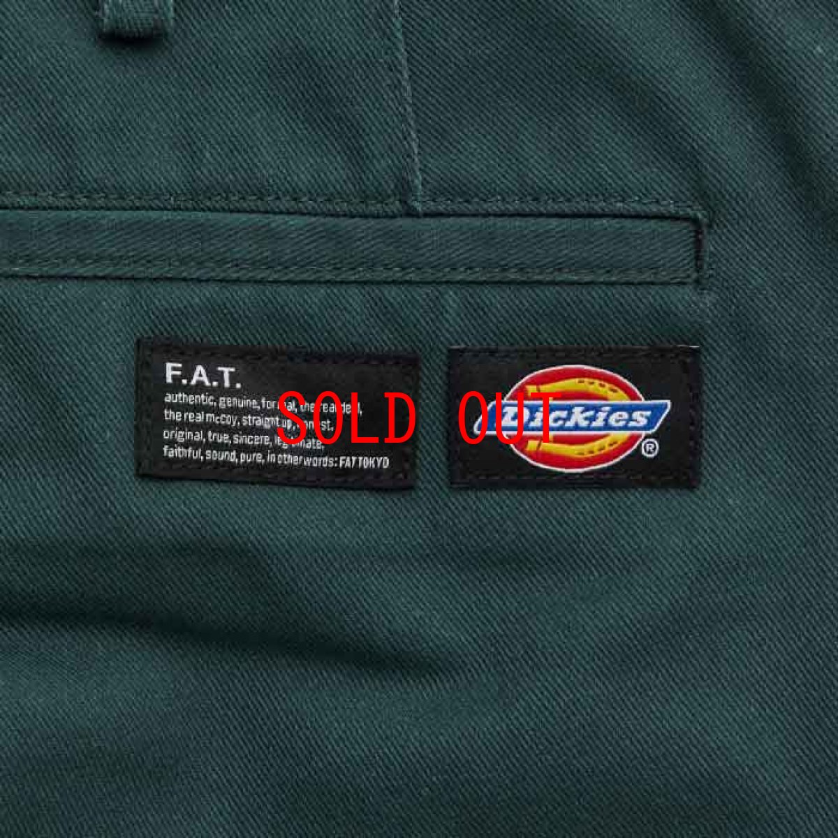 画像7: × Dickies Tuffies Wide Chino Chino Tapered Pants Polycrop ディッキーズ テーパード ワイド チノ タイプ パンツ Green (7)