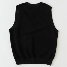 画像3: Kanokost V- Neck Vest カノコ Vネック ベスト ジップ ポケット Black (3)