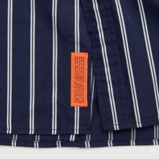 画像7: Shineline S/S Stripe Shirts ストライプ 半袖 シャツ オーバー サイズ Navy (7)