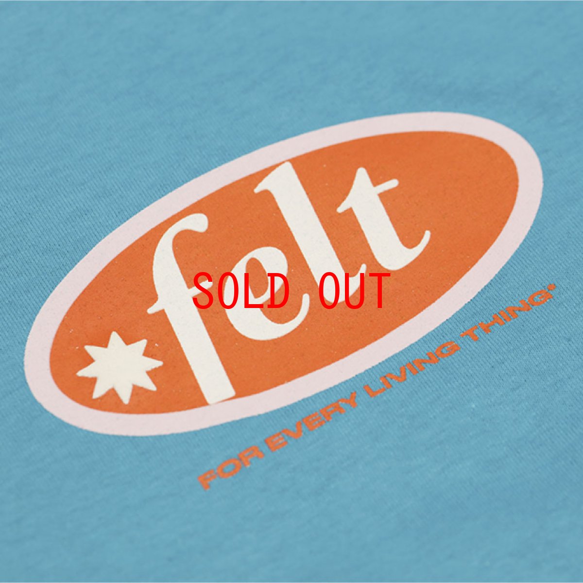 画像3: For Every Living Thing Hampton Logo S/S Tee ハンプトン ロゴ 半袖 Tシャツ Teal Blue (3)