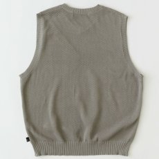 画像2: Kanokost V- Neck Vest カノコ Vネック ベスト ジップ ポケット Grey Beige (2)