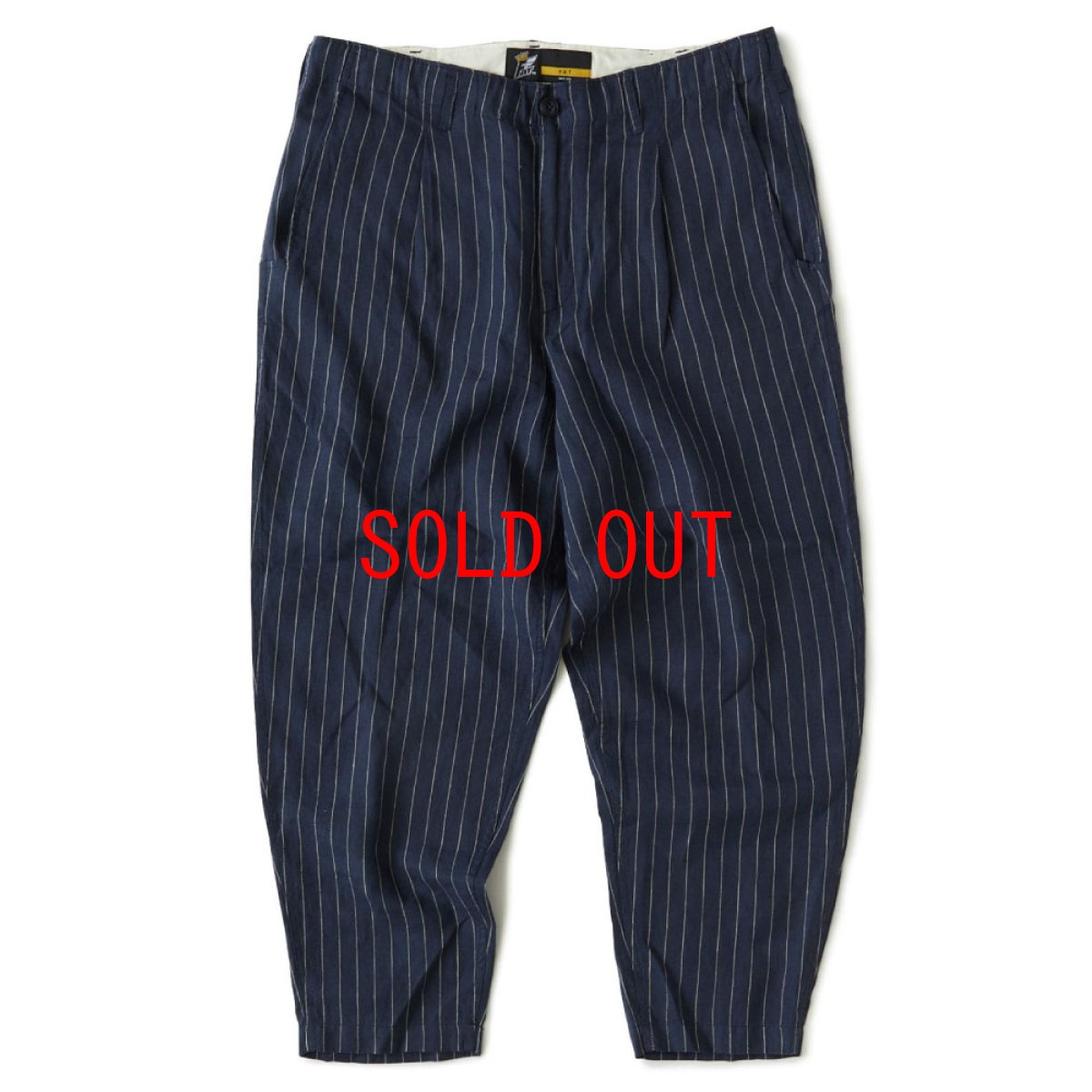 画像2: Strinen Linnen Stripe Pants リネン ストライプ チノ パンツ Navy (2)