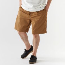 画像1: Polyhalf Wide Shorts ワイド ショーツ ベルトレス イージー SOLOTEX 2タック Camel Brown (1)