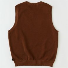 画像3: Kanokost V- Neck Vest カノコ Vネック ベスト ジップ ポケット Brown (3)