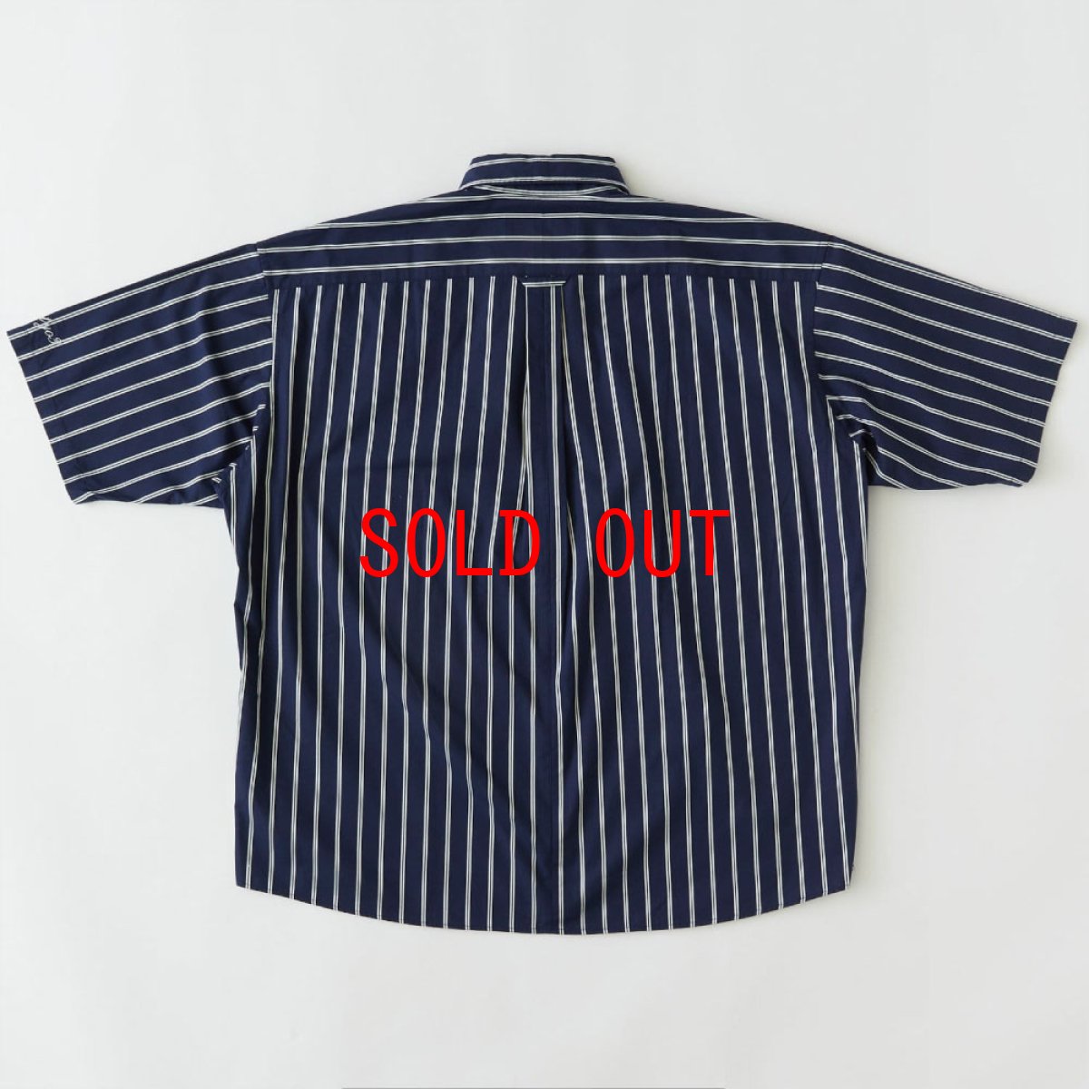 画像3: Shineline S/S Stripe Shirts ストライプ 半袖 シャツ オーバー サイズ Navy (3)