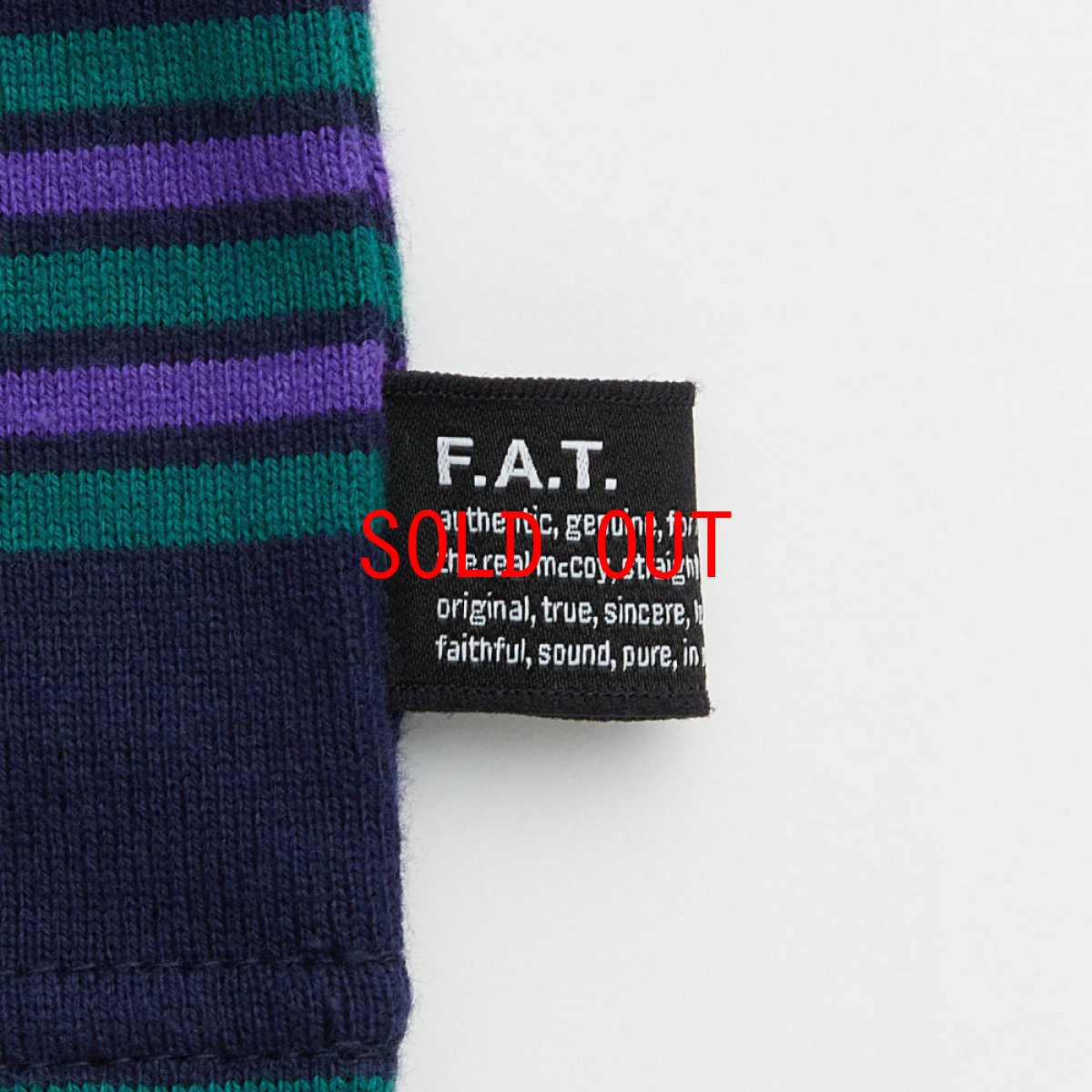 画像6: Bigba S/S Border Cut & Saw Tee カットソー 半袖 Tシャツ Navy (6)