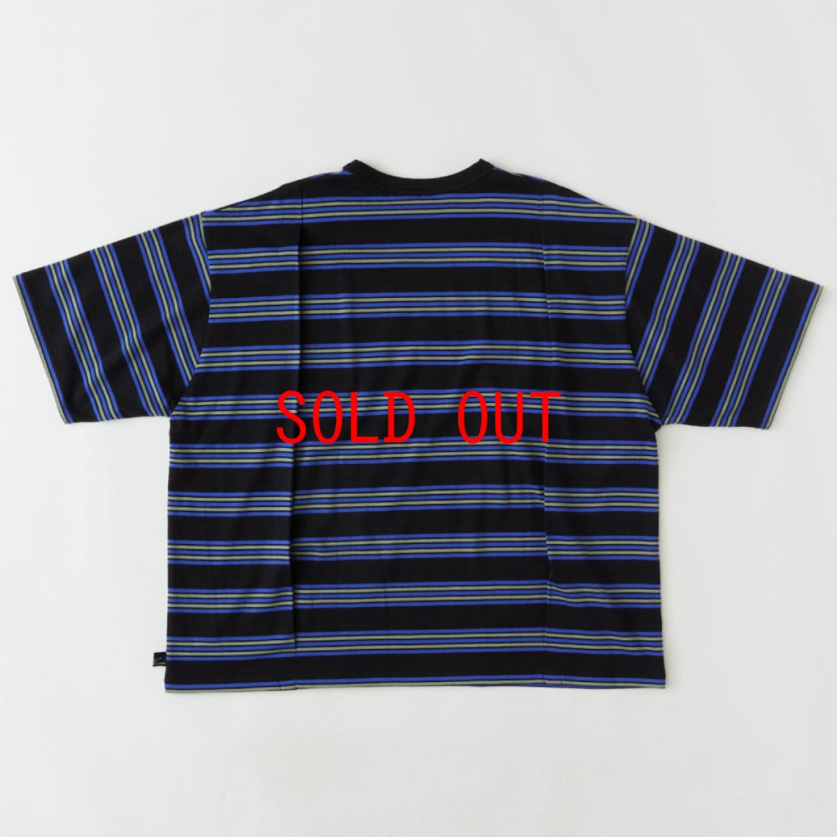 画像3: Bigba S/S Border Cut & Saw Tee カットソー 半袖 Tシャツ Black (3)