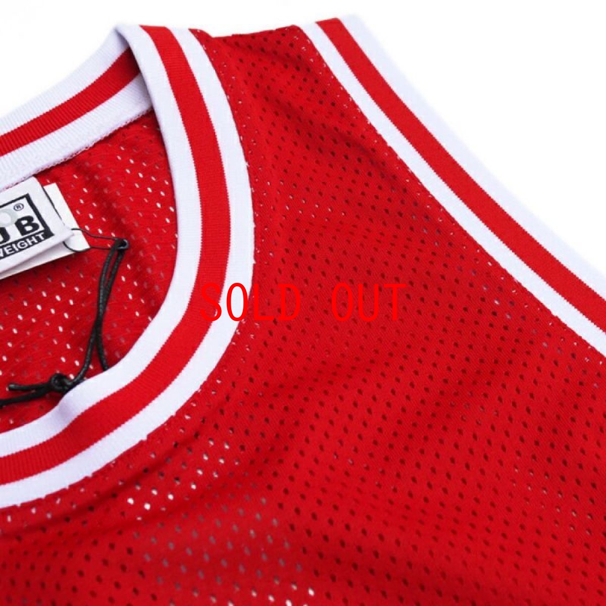 画像3: Basketball Mesh Game Jersey バスケット ボール メッシュ ジャージ ゲーム シャツ Red (3)