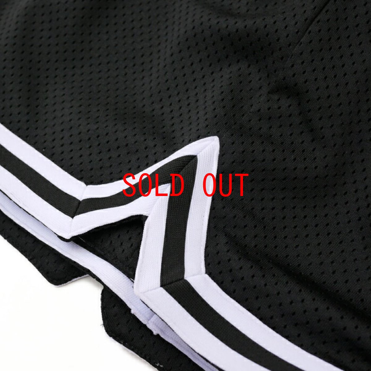 画像7: Basketball Mesh Game Jersey Shorts バスケット ボール メッシュ ジャージ ゲーム ショーツ ハーフ パンツ Black (7)