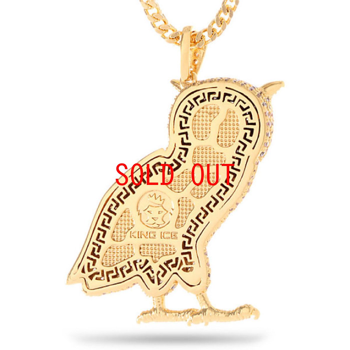 画像2: Gold Owl Necklace フクロウ ネックレス フランコ チェーン (2)