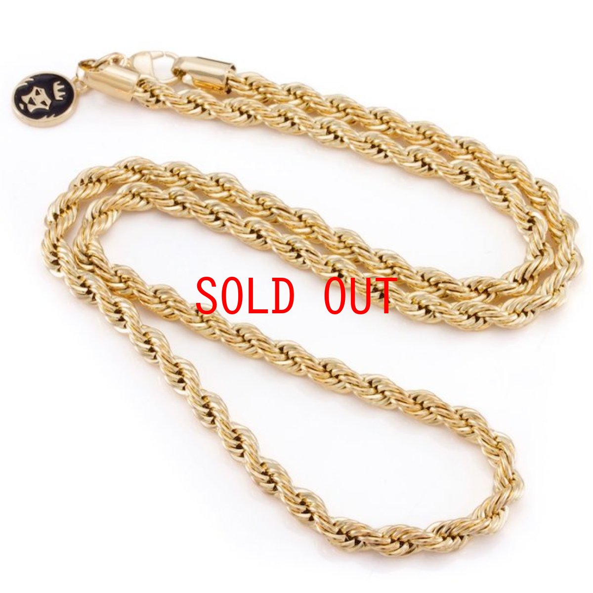 画像2: 4mm 14K Gold Stainless Steel Rope Chain Necklace ネックレス ゴールド ロープ チェーン (2)
