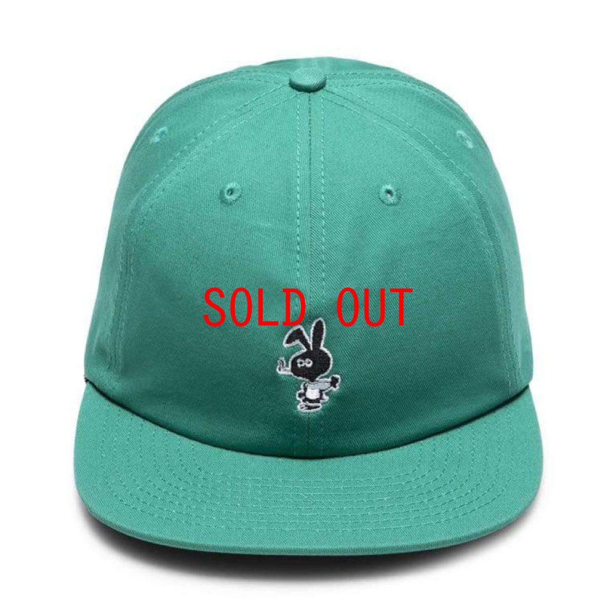 画像8: Bunny 6 Panel embroidery Cap CWFG バニー キャップ 帽子 White Green (8)