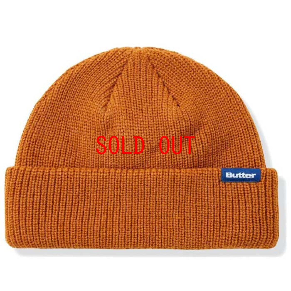 画像1: Wharfie Beanie Blue Label ショート ビーニー ニット キャップ 帽子 (1)