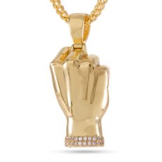 画像2: The Power Fist Necklace Designed by Snoop Dogg 14K Gold Single chain ネックレス ゴールド チェーン パワー フィスト スヌープ ドッグ (2)