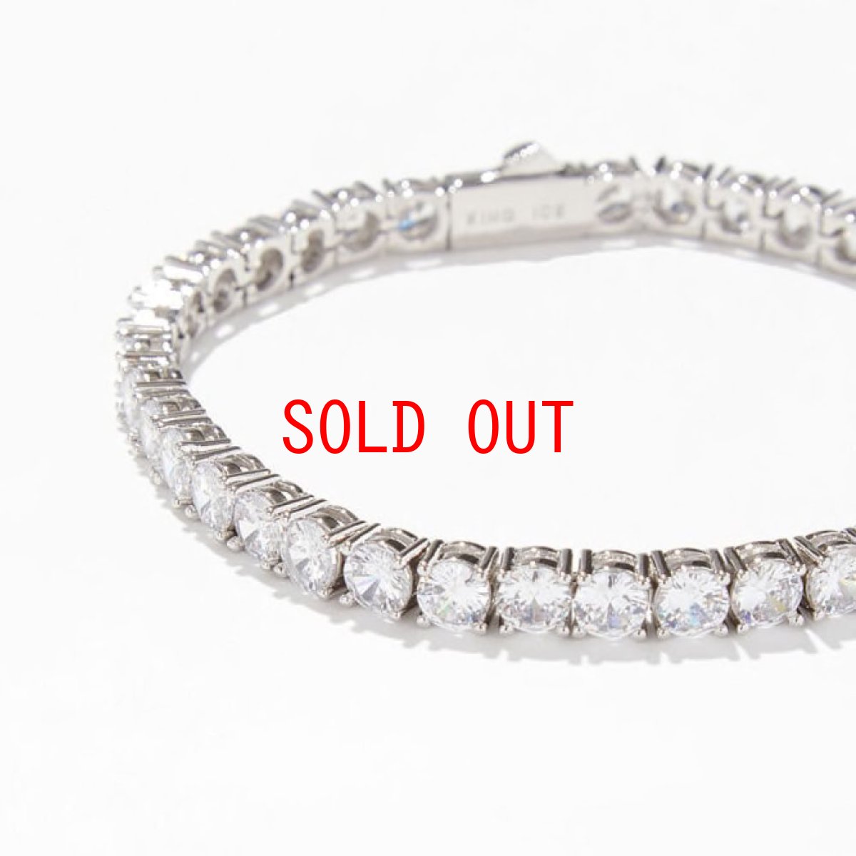 画像3: 5mm 14K Gold Single Row Tennis Bracelet テニス チェーン ブレスレット (3)