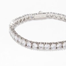 画像5: 4mm 14K Gold Single Row Tennis Bracelet テニス チェーン ブレスレット (5)