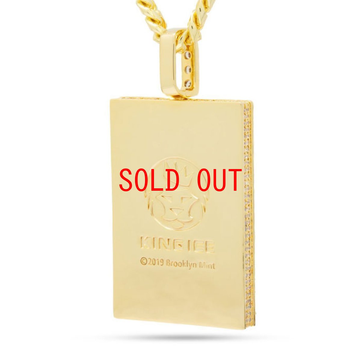 画像2: × Notorious B.I.G Biggie King of NY Necklace Gold ネックレス ノトーリアス ビギー (2)