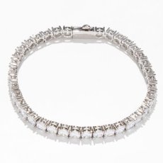 画像4: 4mm 14K Gold Single Row Tennis Bracelet テニス チェーン ブレスレット (4)