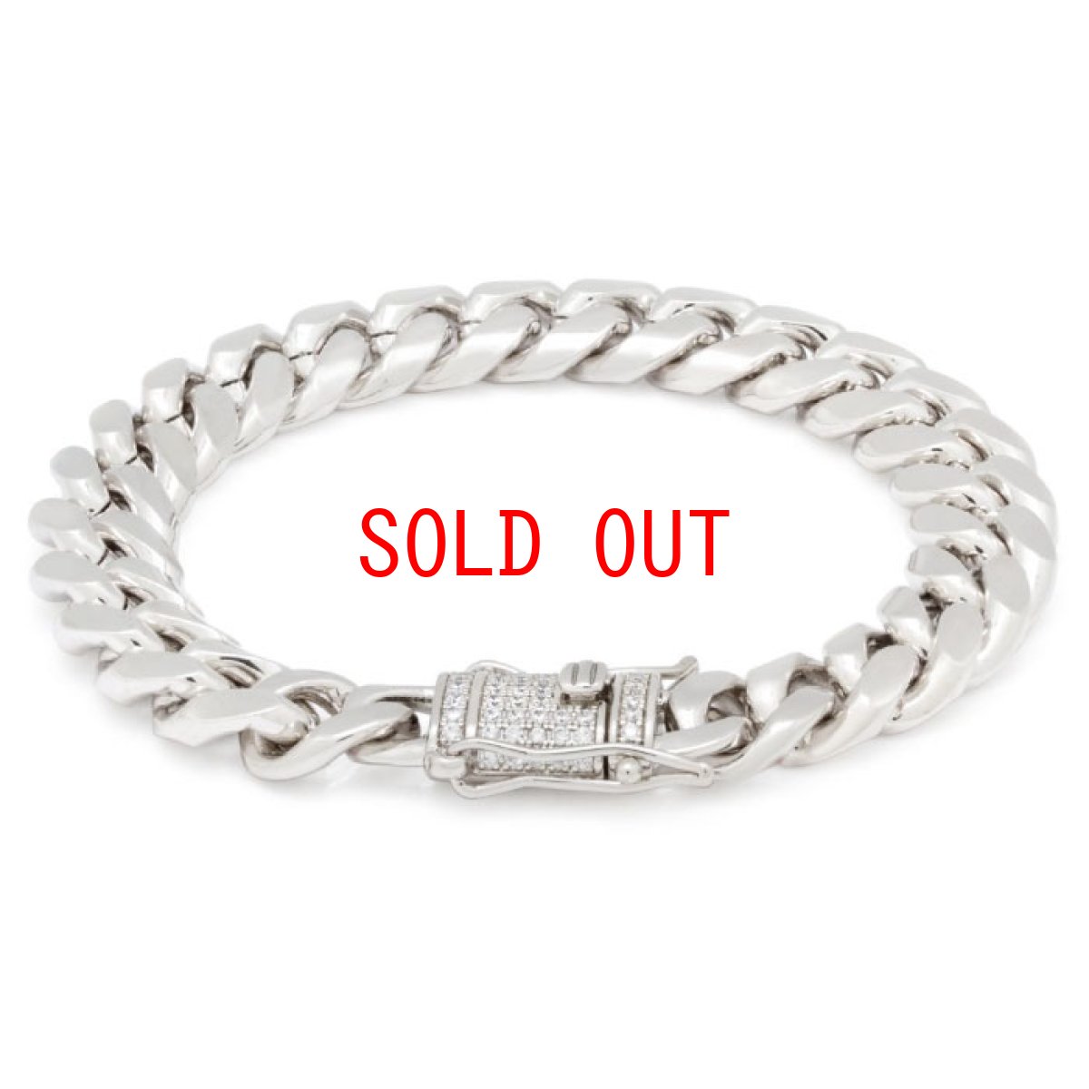 画像1: 10mm Miami Cuban Chain Bracelet ブレスレット ゴールド マイアミ キューバン ブレスレット Silver Gold シルバー ゴールド (1)