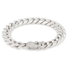 画像1: 10mm Miami Cuban Chain Bracelet ブレスレット ゴールド マイアミ キューバン ブレスレット Silver Gold シルバー ゴールド (1)