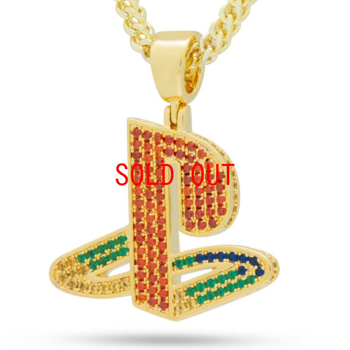 画像2: × PlayStation Classic PS Logo Gold Necklace 14K プレイステーション ロゴ ネックレス ゴールド (2)