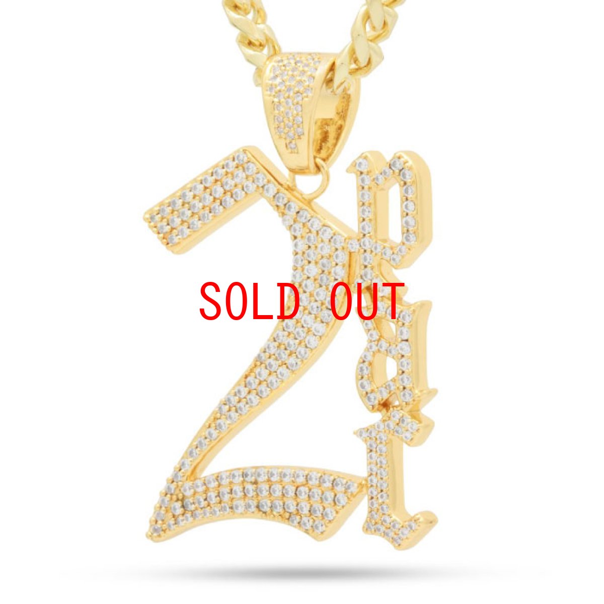 画像3: × 2pac Classic Logo Necklace 14K Gold Single chain ネックレス ゴールド チェーン 2パック ロゴ コラボ Silver Gold シルバー ゴールド (3)