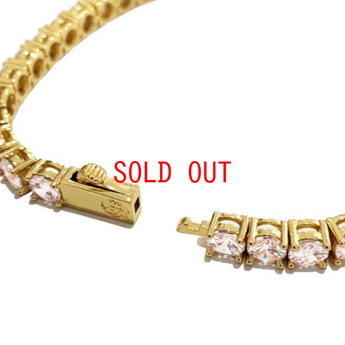 画像5: 5mm 14K Gold Single Row Tennis Bracelet テニス チェーン ブレスレット (5)