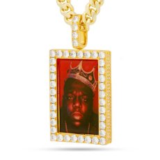 画像1: × Notorious B.I.G Biggie King of NY Necklace Gold ネックレス ノトーリアス ビギー (1)